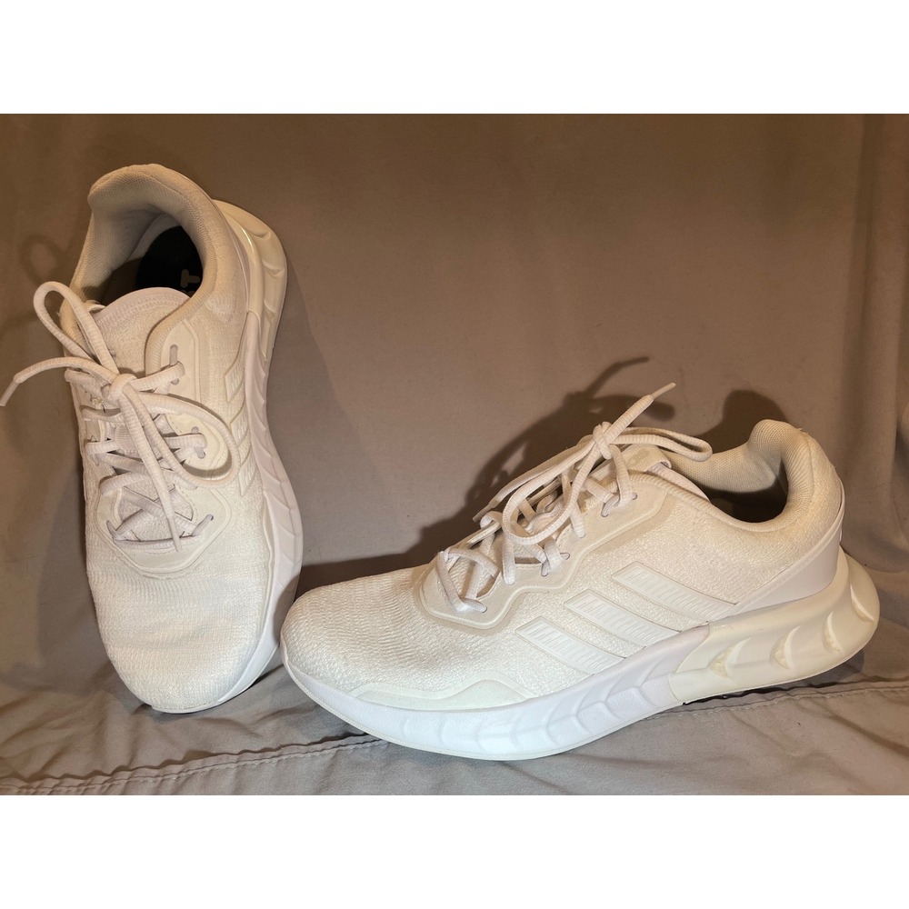 Adidas Kaptir Super Boost Mens Running Shoes Triple White Sneakers FZ2871 Size 9